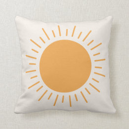 Almofada Travesseiro decorativo de Sol Cute Boho