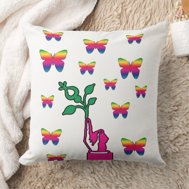 Almofada Travesseiro decorativo de Sonho de Borboleta (Cobertor)