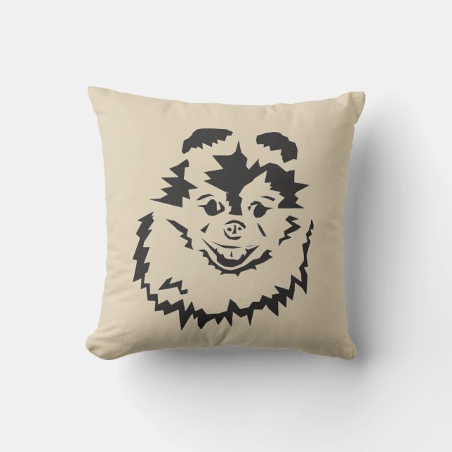 Almofada Travesseiro decorativo de sorrisos de cães da Pome (Frente)