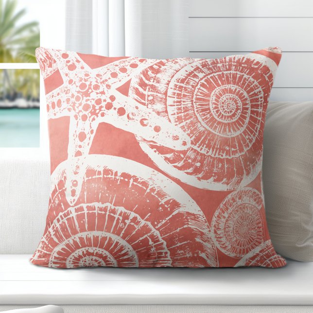 Almofada Travesseiro decorativo de Starfish (Coastal Elegance Redefined: Explore Totally Coast's Exclusive Pillow Designs)