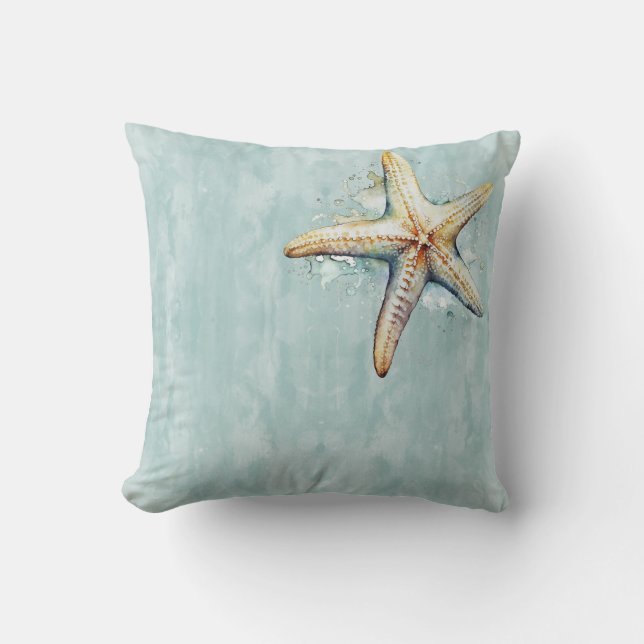 Almofada Travesseiro decorativo de Starfish "1" (Frente)