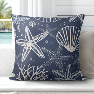 Almofada Travesseiro decorativo de Starfish Seashells