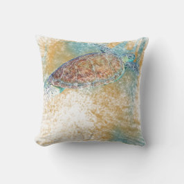 Almofada Travesseiro decorativo de Tartaruga Pintada | Prai