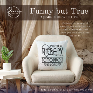 Almofada Travesseiro decorativo de Terapia Física Engraçado