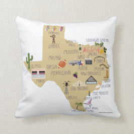 Almofada Travesseiro decorativo de Texas