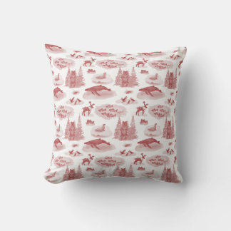 Almofada Travesseiro decorativo de Toile Animal do Alaska (