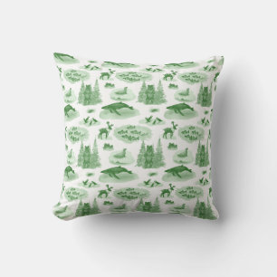 Almofada Travesseiro decorativo de Toile Animal do Alaska (
