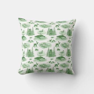 Almofada Travesseiro decorativo de Toile Animal do Alaska (