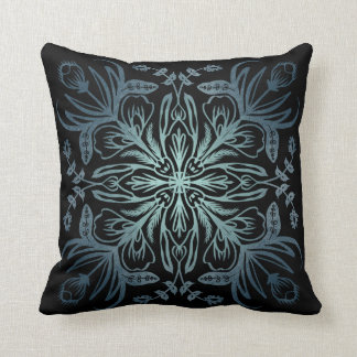 Almofada Travesseiro decorativo de Turquesa Boho Black Indi