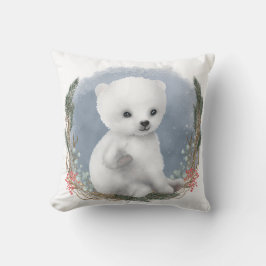 Almofada Travesseiro decorativo de Urso Polar do Bebê de In