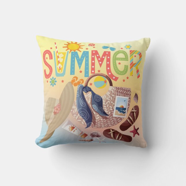 Almofada Travesseiro decorativo de Verão (Frente)