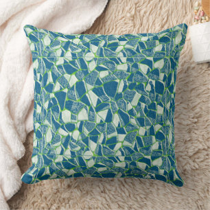 Almofada Travesseiro decorativo de Vidro Estreitado de Turq