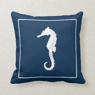 Almofada Travesseiro decorativo decorativo com seahorse.