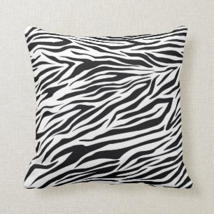 Almofada Travesseiro decorativo decorativo da zebra branca
