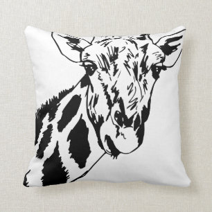 Almofada Travesseiro decorativo decorativo do girafa branco