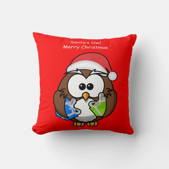Almofada travesseiro decorativo decore pinguim natal (Frente)