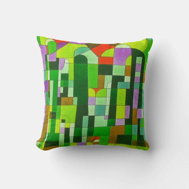 Almofada Travesseiro decorativo Design de Arte do Jardim (Frente)