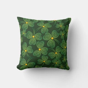 Almofada Travesseiro decorativo Design de Shamrocks