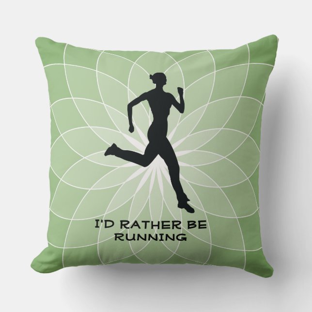 Almofada Travesseiro decorativo Design em execução/Corrida (Frente)