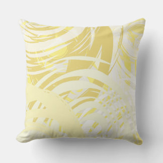 Almofada Travesseiro decorativo DESIGN SPIRAL Amarelo bege