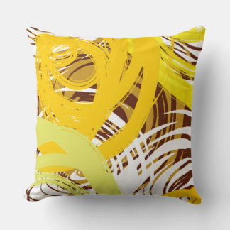Almofada Travesseiro decorativo DESIGN SPIRAL Amarelo do ou