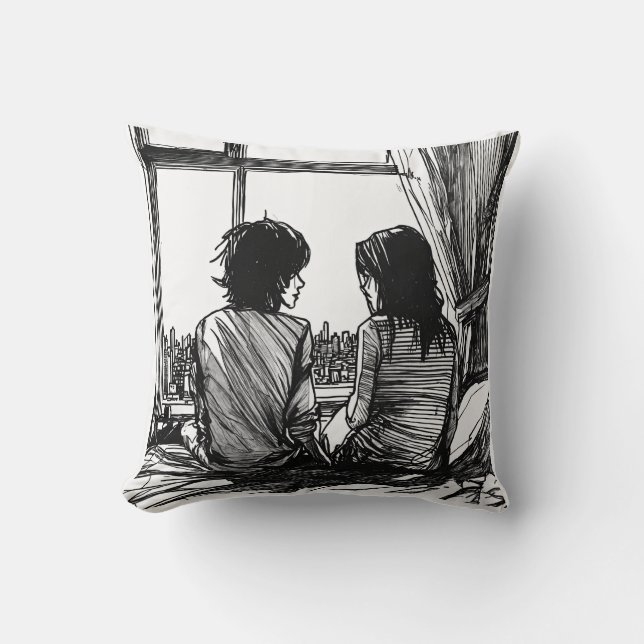 Almofada Travesseiro decorativo Designer 16x16 polegadas (Frente)