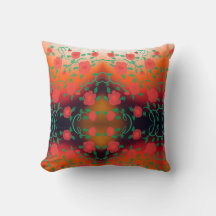 Travesseiro decorativo Designer Negrito Em Vermelh