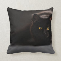 Travesseiro decorativo| Designs de gato preto