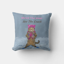 Travesseiro decorativo, Destruiu o Gnar Ski Cat