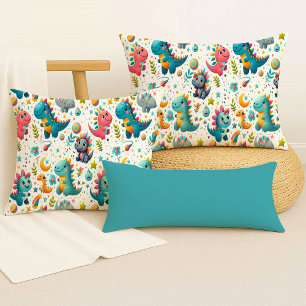 Almofada Travesseiro Decorativo Dinossauro Bebê Fofo Cor Te
