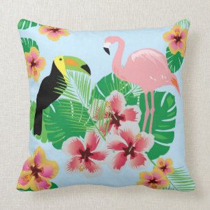 Almofada Travesseiro decorativo do algodão de Toucan do