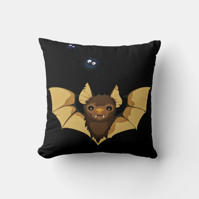 Almofada Travesseiro decorativo do Bat Halloween (Frente)