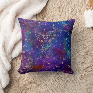 Almofada Travesseiro decorativo do Capricórnio Galaxy