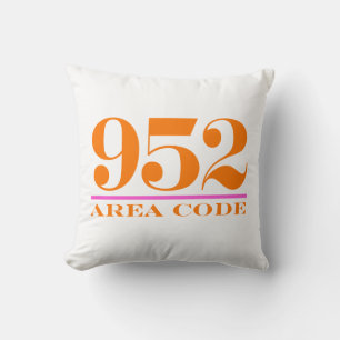 Almofada Travesseiro decorativo do Código de Área de Minn