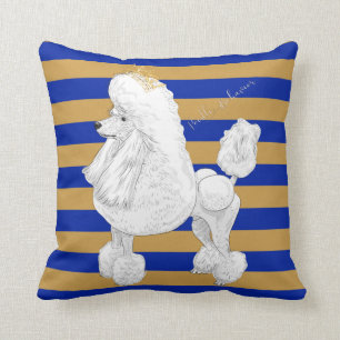 Almofada Travesseiro decorativo do comportamento da caniche