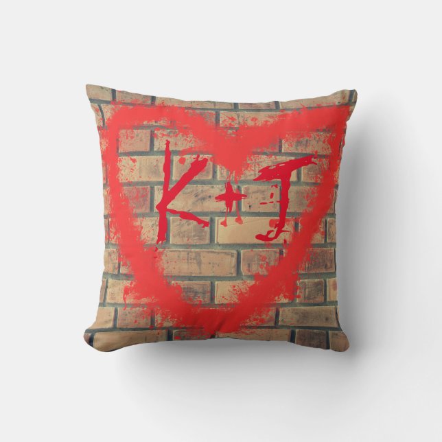 Almofada Travesseiro decorativo do costume do coração da (Frente)