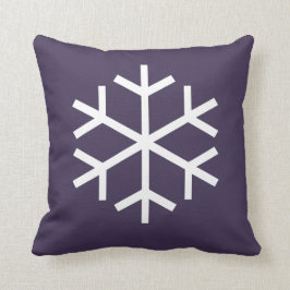 Almofada Travesseiro decorativo do floco da neve