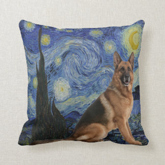 Almofada Travesseiro decorativo do german shepherd da noite