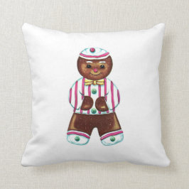 Almofada Travesseiro decorativo do homem de pão-de-espécie