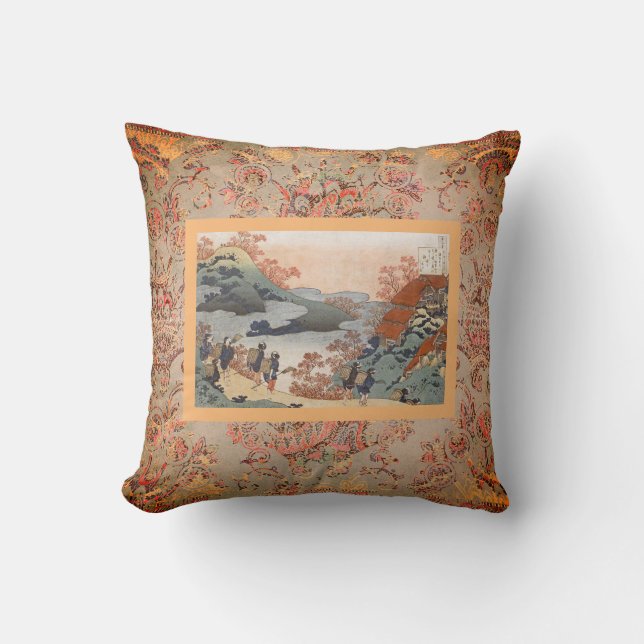 Almofada Travesseiro decorativo do IMPRESSÃO do JAPONÊS (Frente)