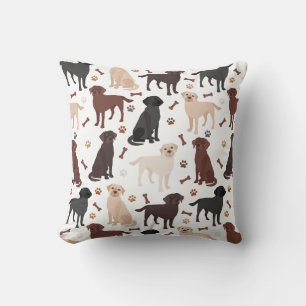 Almofada Travesseiro decorativo do Labrador Retriever Paws