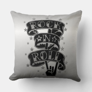 Almofada Travesseiro decorativo do logotipo Black & Silver