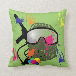 Almofada Travesseiro decorativo do Paintball