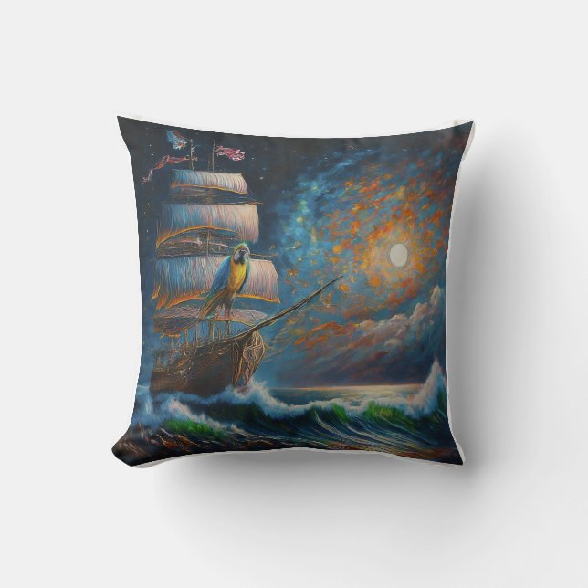 Almofada Travesseiro decorativo do Paraíso de Pirate (Frente)