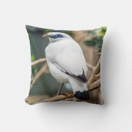Almofada Travesseiro decorativo do pássaro de Bali Myna