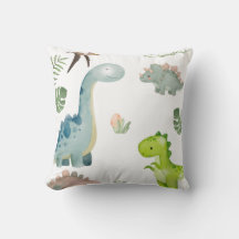 Travesseiro decorativo do Pastel Dinossaur
