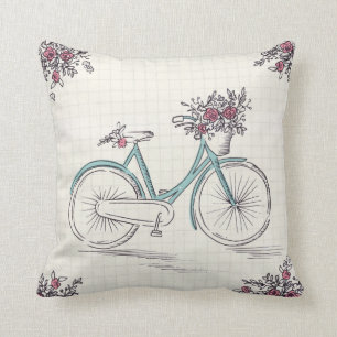 Almofada Travesseiro decorativo do poliéster da bicicleta