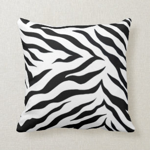 Almofada Travesseiro decorativo do poliéster da zebra (16"
