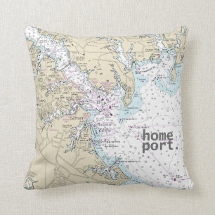 Almofada Travesseiro decorativo do porto home de Annapolis