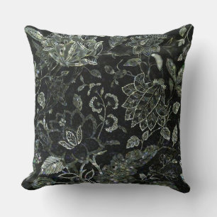 Almofada Travesseiro decorativo do Shimmer Floral da Vintag